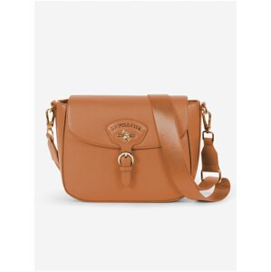 Hnědá dámská malá crossbody kabelka U.S. Polo Assn.