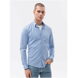 Světle modrá pánská košile Ombre Clothing K614