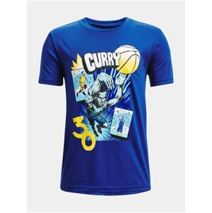 Tričko Under Armour UA CURRY COMIC BOOK SS - modrá