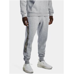 Tepláky Under Armour UA RIVAL FLC GRAPHIC JOGGER-GRY