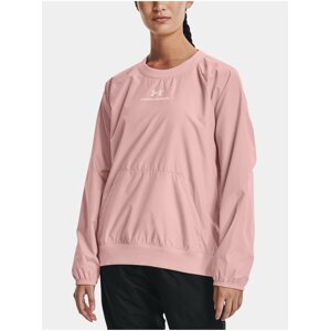 Mikina Under Armour UA Rush Woven Crew-PNK