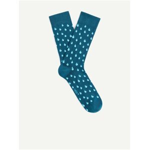 Modré pánské vzorované ponožky Celio Vidange