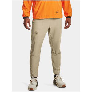 Tepláky Under Armour UA Terrain Woven Ankle Pants - hnědá