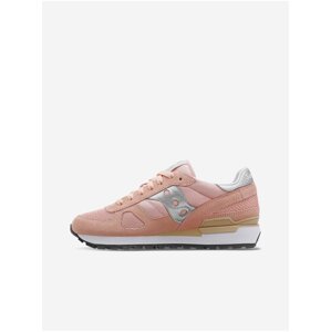 Růžové dámské tenisky se semišovými detaily Saucony Shadow