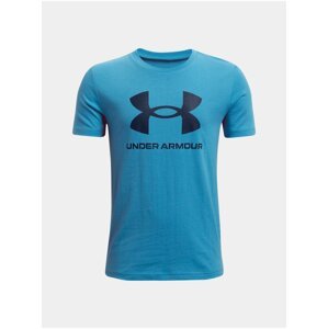 Tričko Under Armour Sportstyle Logo SS - modrá