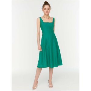 Zelené dámské šaty na ramínka Trendyol