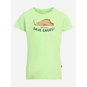 Dětské tričko z organické bavlny ALPINE PRO PLANETO zelená
