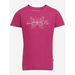Dětské bavlněné tričko ALPINE PRO BLOQO růžová