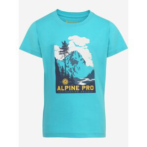 Dětské bavlněné tričko ALPINE PRO AZERO modrá
