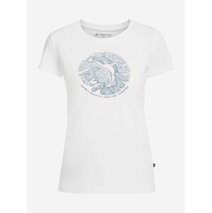 Dámské tričko z organické bavlny ALPINE PRO PLANETA bílá