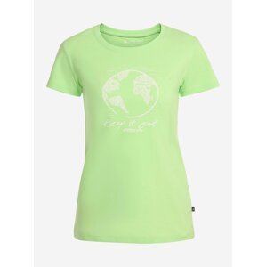 Dámské tričko z organické bavlny ALPINE PRO PLANETA zelená