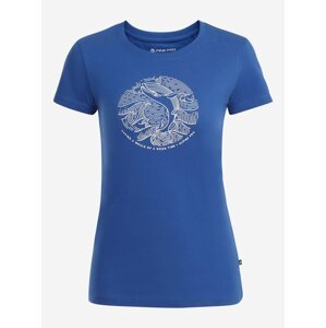 Dámské tričko z organické bavlny ALPINE PRO PLANETA modrá