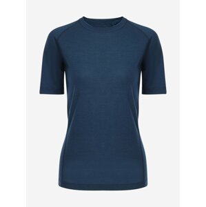 Modré dámské tričko z merino vlny ALPINE PRO REVINA