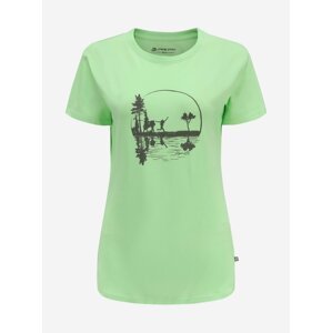 Zelené dámské bavlněné tričko ALPINE PRO ZAGARA