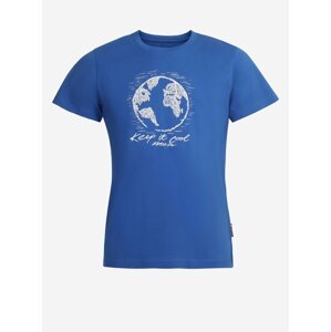 Pánské tričko z organické bavlny ALPINE PRO PLANET modrá