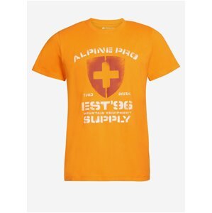 Oranžové pánské bavlněné tričko ALPINE PRO ZAGAR