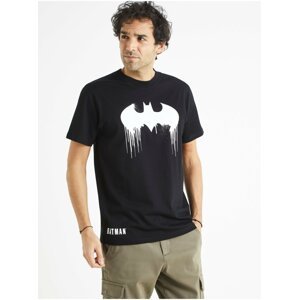 Černé pánské tričko s potiskem Celio Batman