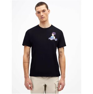 Černé pánské tričko s potiskem na zádech Celio Dragon Ball Z