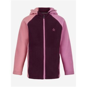 Růžovo-fialová holčičí lehká bunda s kapucí Color Kids