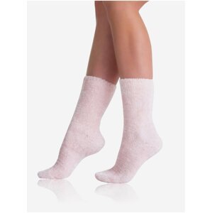 Světle růžové dámské měkké ponožky Bellinda EXTRA SOFT SOCKS