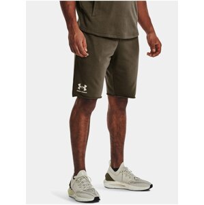 Kraťasy Under Armour UA RIVAL TERRY SHORT - zelená