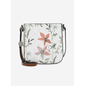 Bílá květovaná crossbody kabelka Tamaris Anastasia Classic