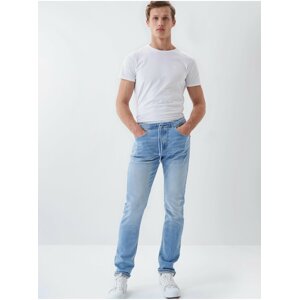 Světle modré pánské slim fit džíny Salsa Jeans Regular