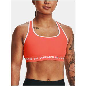 Oranžová sportovní podprsenka Under Armour UA Crossback Mid Bra