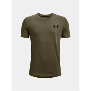 Tričko Under Armour UA SPORTSTYLE LEFT CHEST SS - zelená