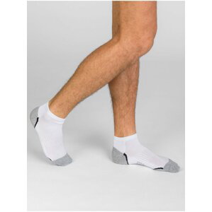 Sada tří pánských sportovních ponožek v bílé barvě Dim SPORT IN-SHOE 3x