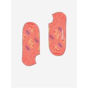 Růžové vzorované ponožky Happy Socks Flamingo No Show