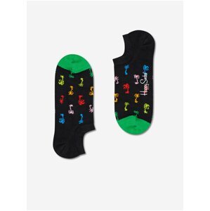 Černé vzorované ponožky Happy Socks Palm No Show