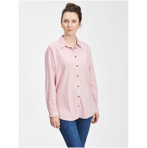 Růžová dámská košile flanelová oversized GAP