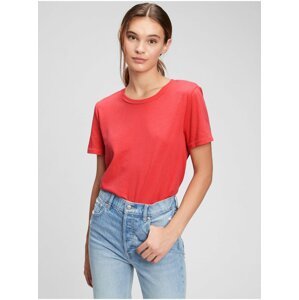 Červené dámské tričko vintage organic GAP