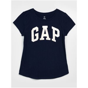 Černé holčičí tričko organic logo GAP
