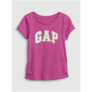 Fialové holčičí tričko GAP z organické bavlny