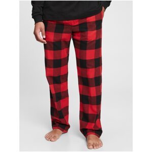 Červené pánské pyžamové kalhoty flanelové GAP