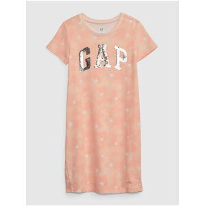 Růžové holčičí šaty šaty s logem GAP