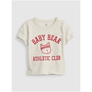 Smetanové klučičí tričko GAP baby bear