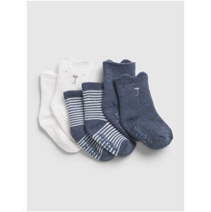 Modré dětské ponožky GAP, 3 páry