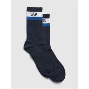 Tmavě modré pánské vysoké ponožky GAP athletic
