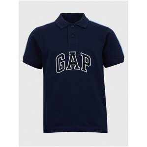 Tmavě modré klučičí polo tričko logo GAP