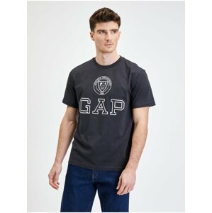 Černé pánské tričko organic logo GAP