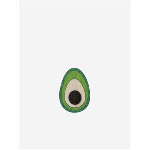 Dřevěná brož BeWooden Avocado Seed Brooch - 1ks