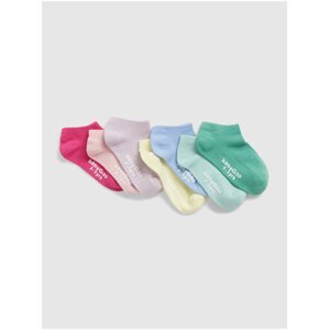 Barevné dětské nízké ponožky GAP, 7 párů