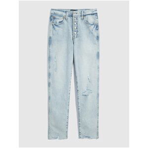 Modré dámské džíny high rise vintage slim Washwell GAP