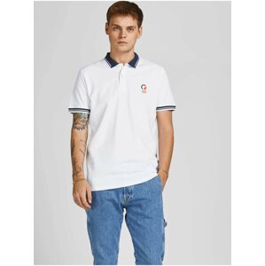 Bílé polo tričko Jack & Jones Logan