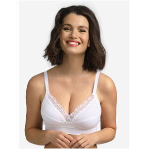 Bílá dámská nevyztužená podprsenka Playtex ORGANIC COTTON SOFT CUP BRA