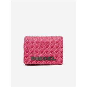Růžová dámská vzorovaná peněženka Diesel Lorettina