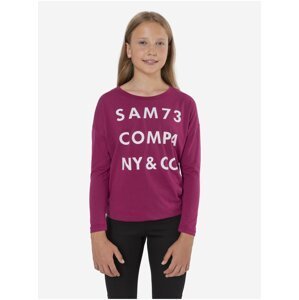 Tmavě růžové holčičí tričko SAM 73 Kat